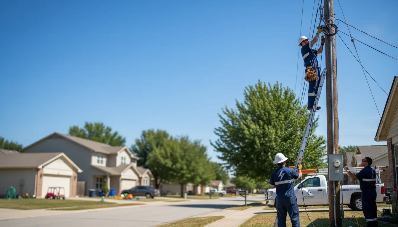 Residential electrician providing installation services in Mckinney, TX